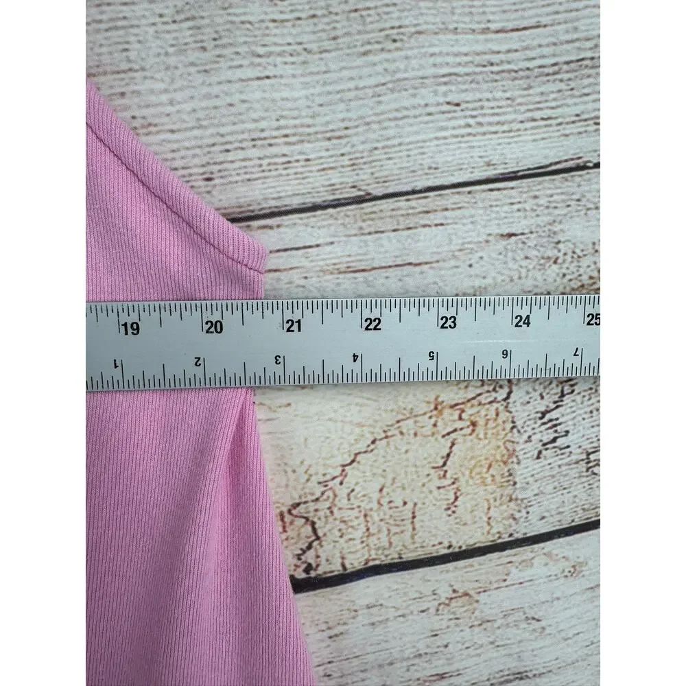 Free People FP Beach Open Back Cover Up Dress Womens Large Pink Tank - Picture 9 of 10